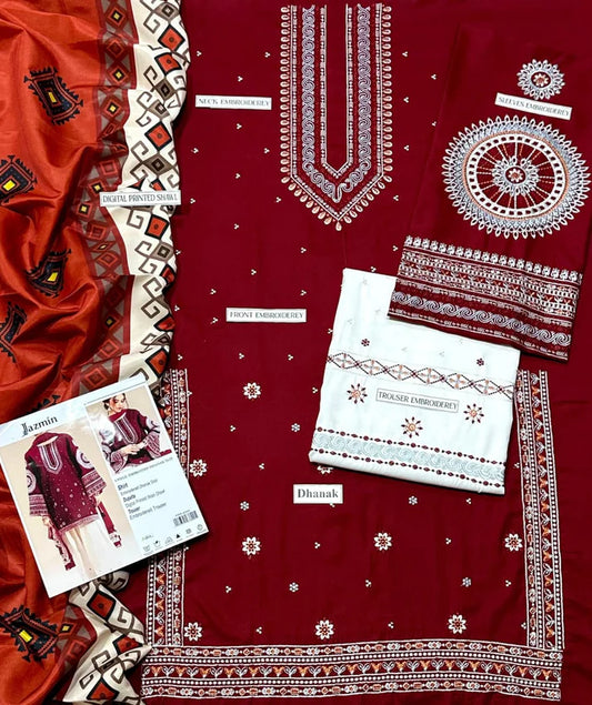 Jazzmin Marina wool shawl 3PC