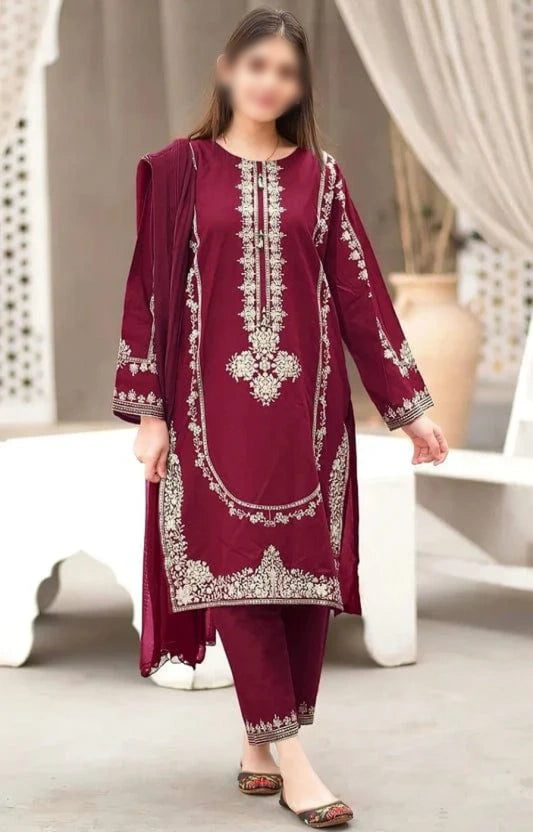 Lawn 2 PC Emb-Meroon